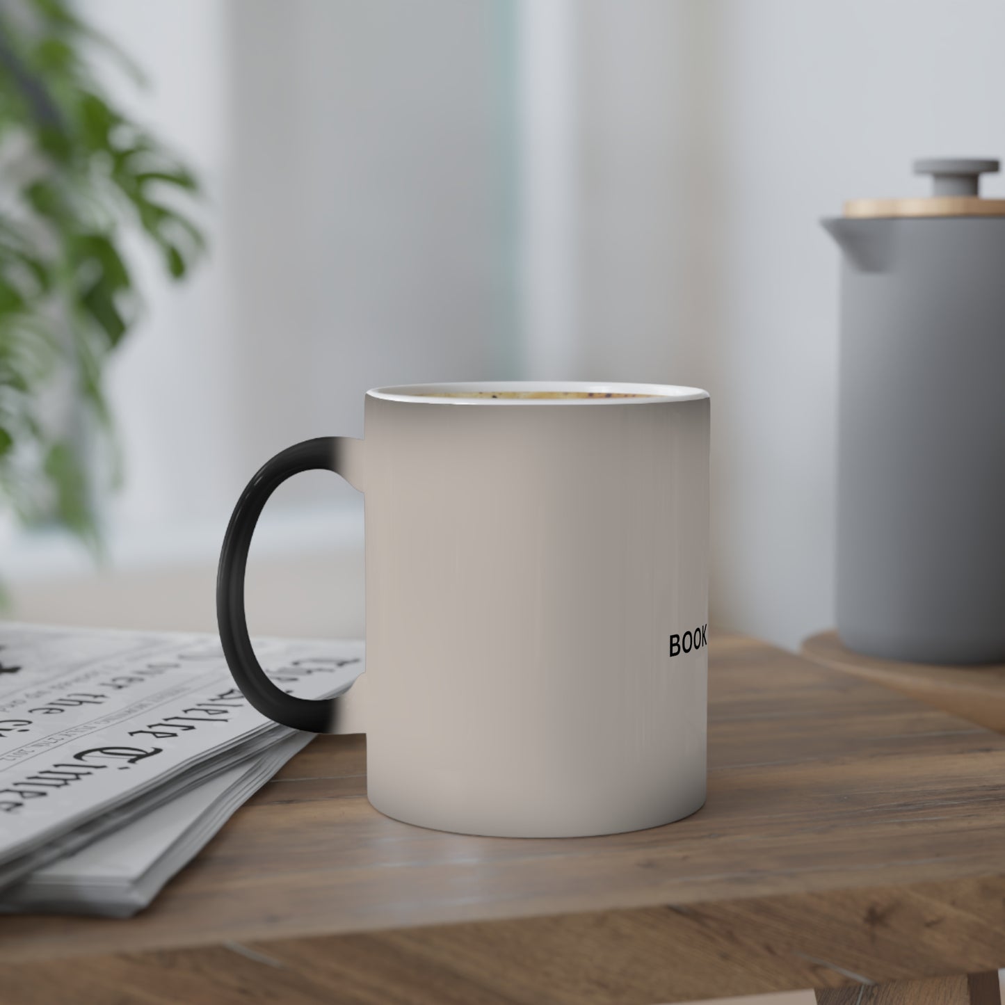 Booked & Busy Color-Changing Mug — 11oz Coffee Mug for Book Lovers