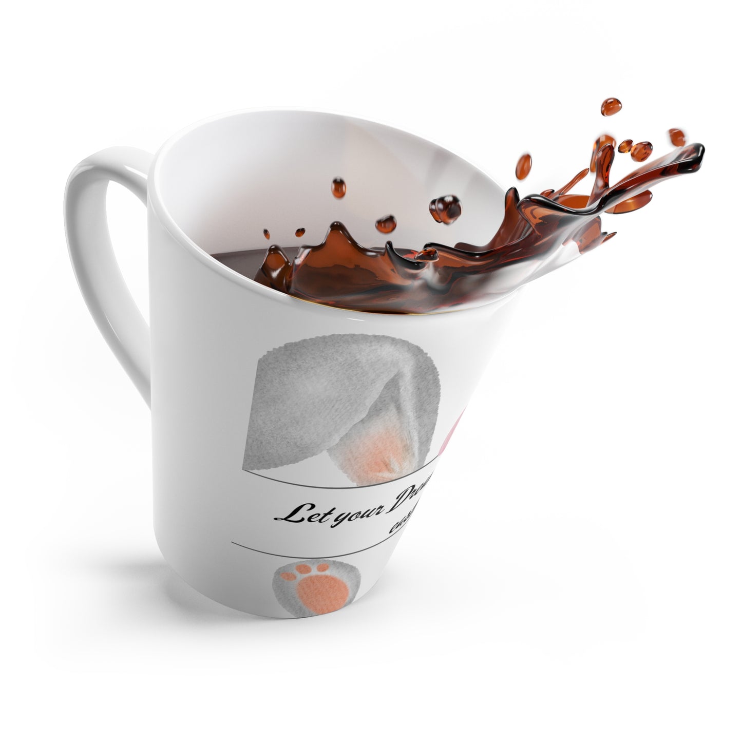 Easter Bunny Latte Mug — "Let Your Dreams Bloom This Easter" Ceramic Coffee Cup