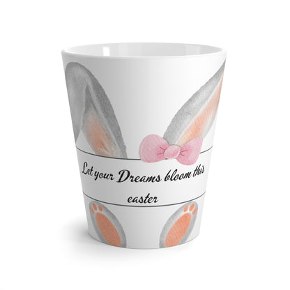 Easter Bunny Latte Mug — "Let Your Dreams Bloom This Easter" Ceramic Coffee Cup