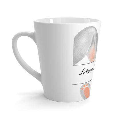 Easter Bunny Latte Mug — "Let Your Dreams Bloom This Easter" Ceramic Coffee Cup