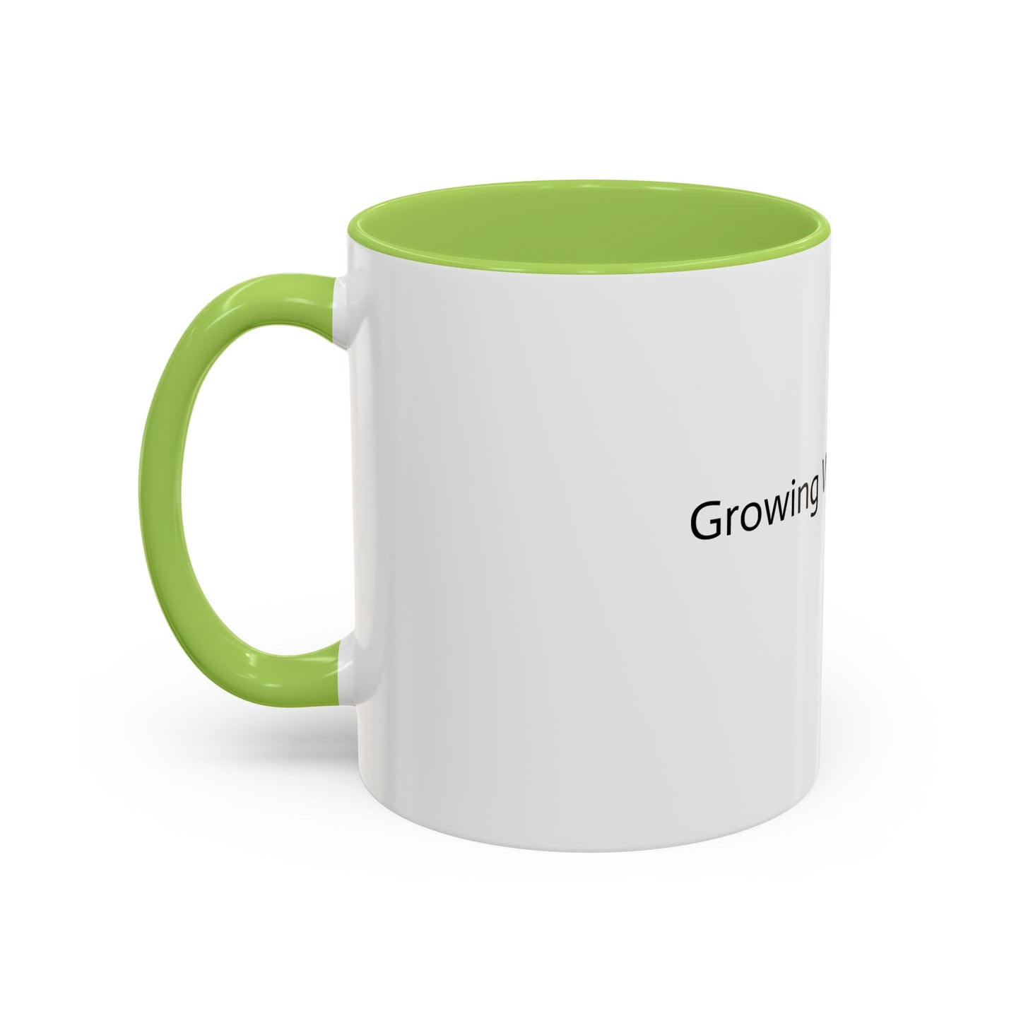 Growing With Intention Inspirational Accent Mug | Motivational Coffee Mug | Gift for Her