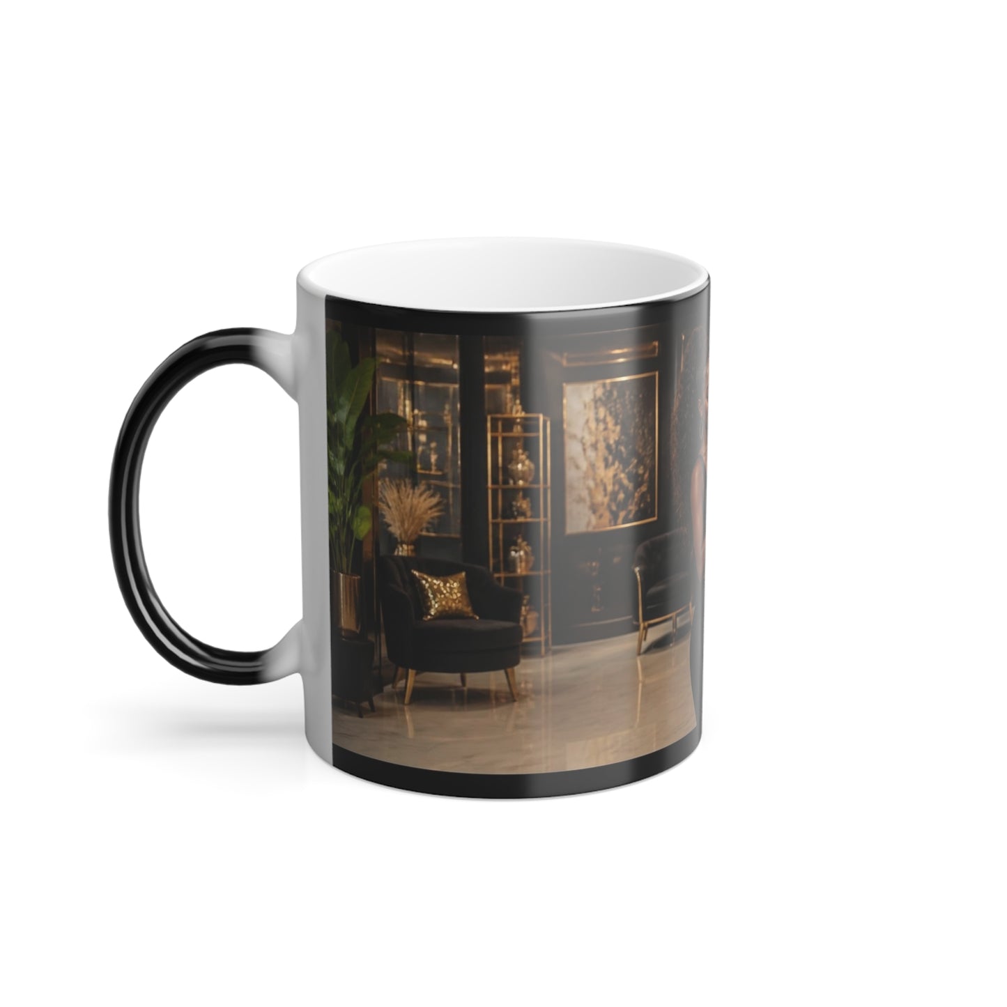 Color-Changing Mug — Luxury Salon Hairstylist Scene, 11oz