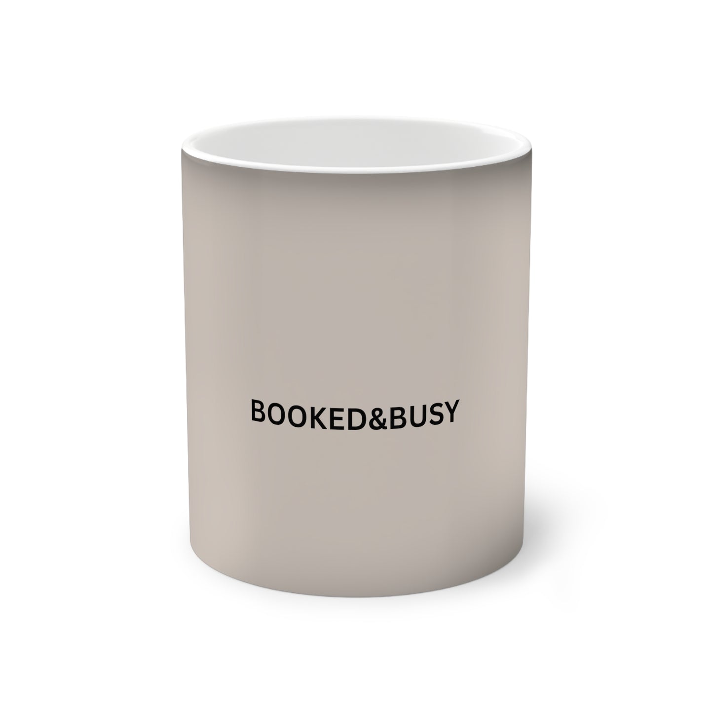 Booked & Busy Color-Changing Mug — 11oz Coffee Mug for Book Lovers