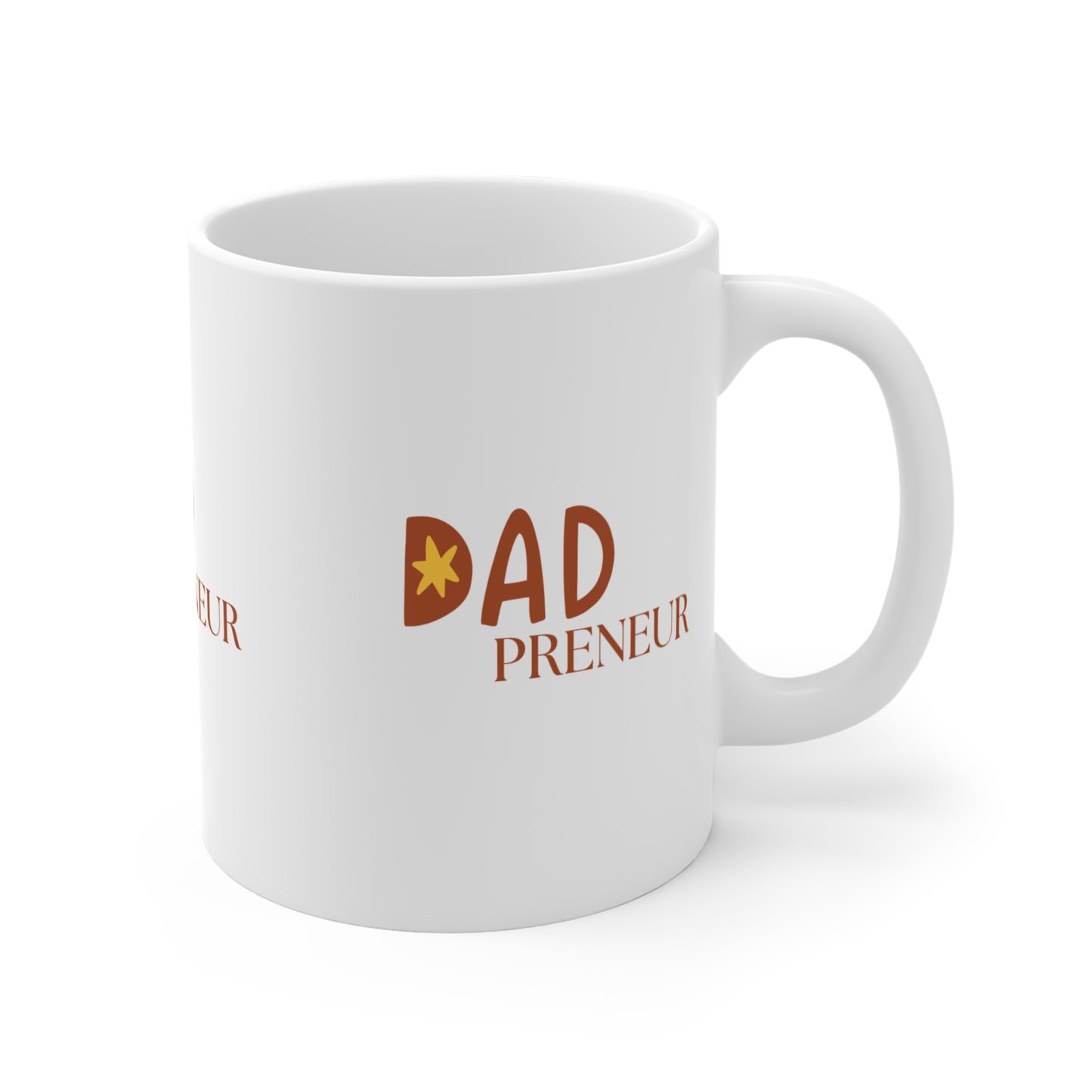 Dadpreneur Coffee Mug — 11oz Gift for Entrepreneur Dads, Father's Day Office Cup
