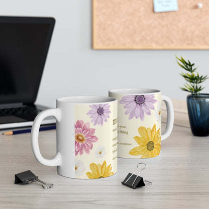 Mother Definition Floral Mug — ‘someone who will love you’ 11oz