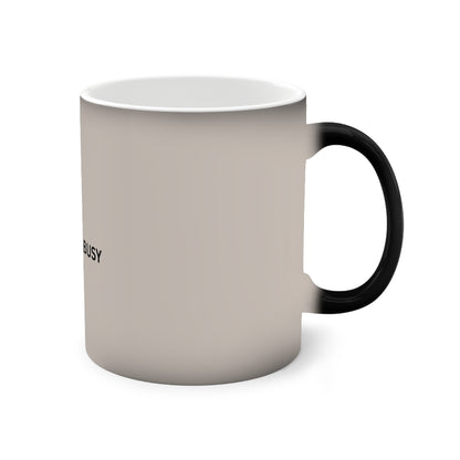Booked & Busy Color-Changing Mug — 11oz Coffee Mug for Book Lovers