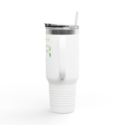 40oz Insulated Travel Mug — "Feeling Extra Lucky Today" St. Patrick’s Day Tumbler