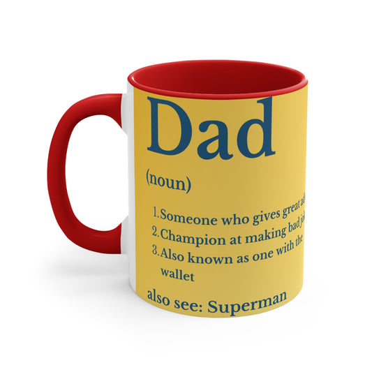 Dad Definition Mug — Funny Father’s Day 11oz Accent Coffee Cup