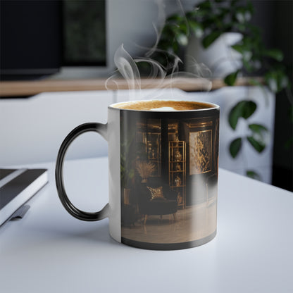 Color-Changing Mug — Luxury Salon Hairstylist Scene, 11oz