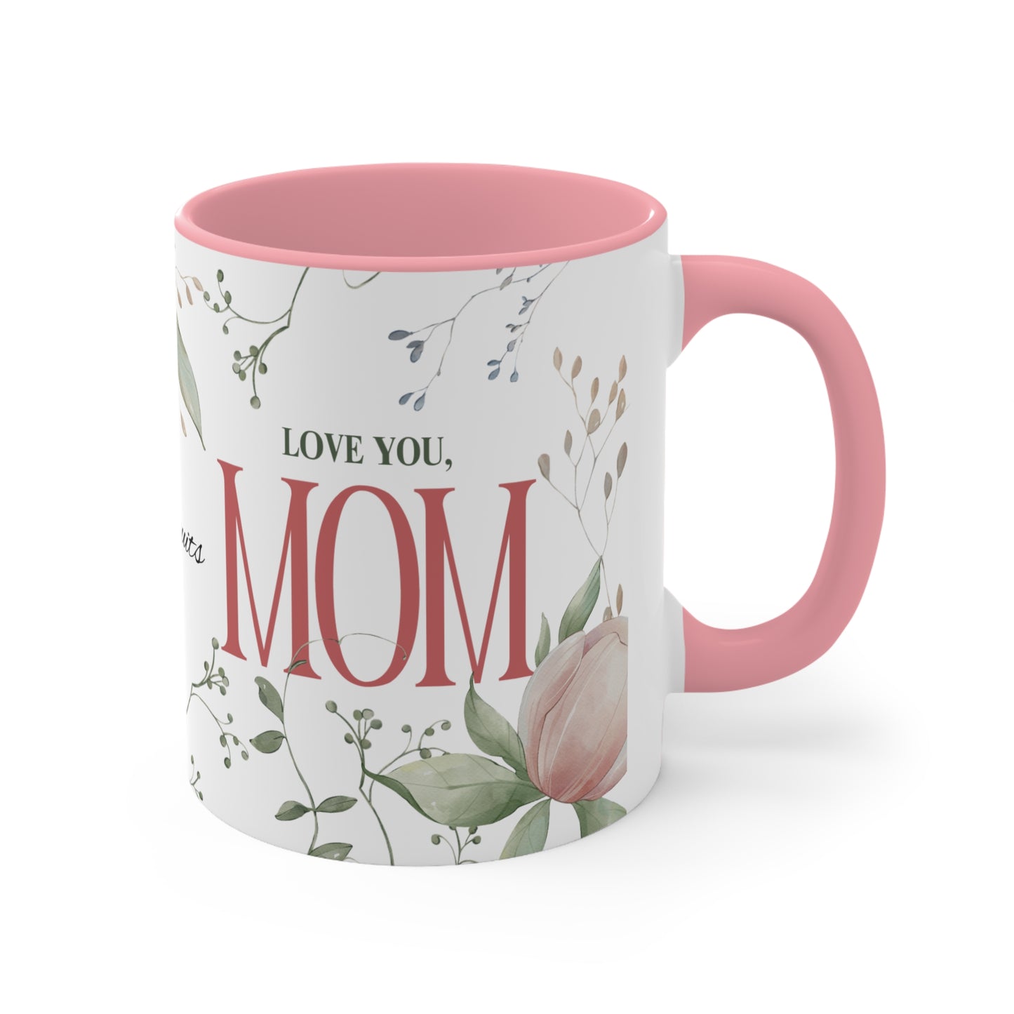 Floral 'To the Woman Who Never Quits' Accent Mug — Pink Interior