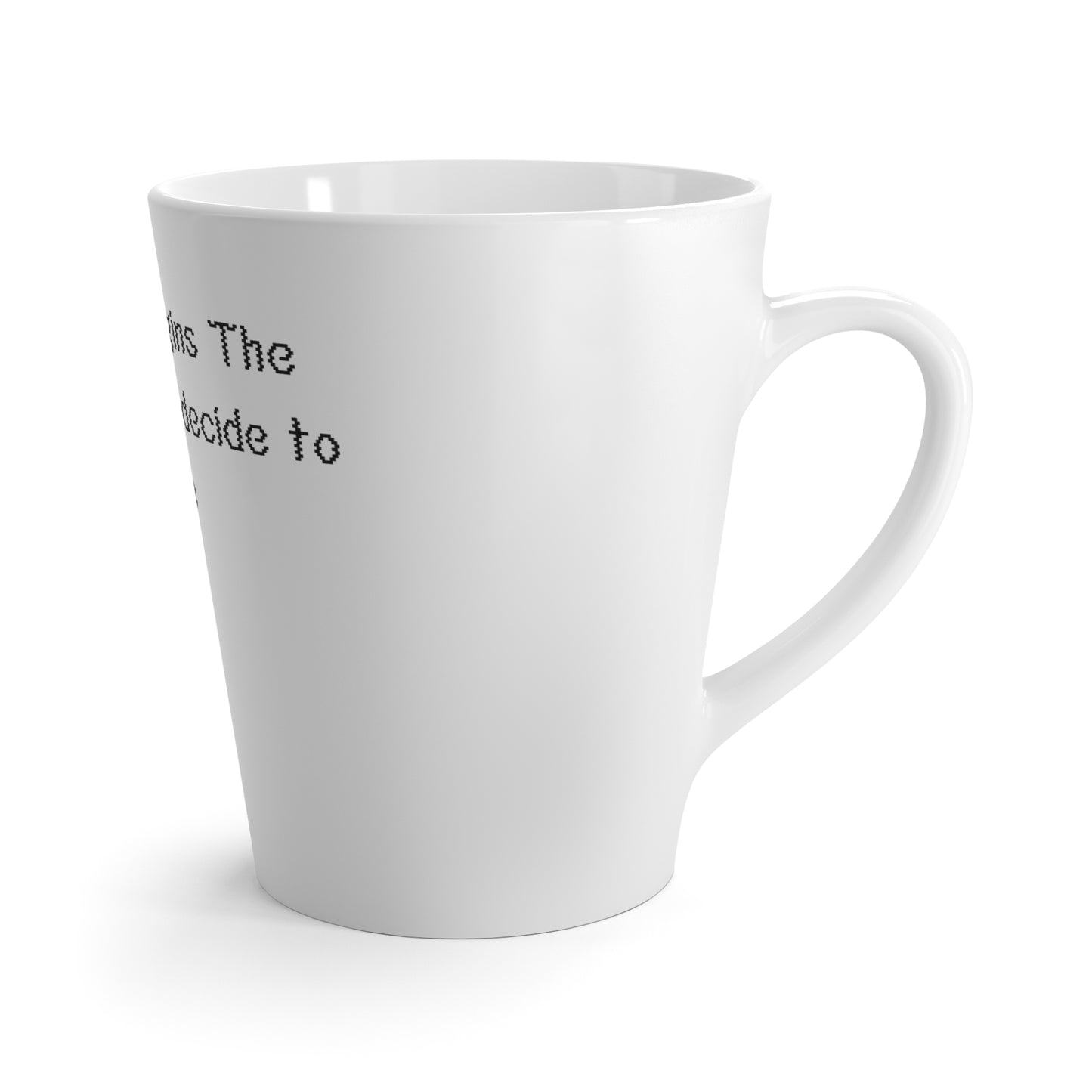Inspirational Bunny Latte Mug — "Growth Begins the Moment You Decide to Rise" Motivational Coffee Cup