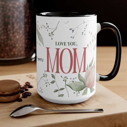 Floral 'To the Woman Who Never Quits' Accent Mug — Pink Interior