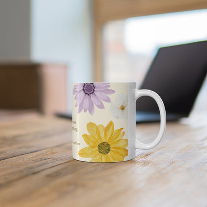Mother Definition Floral Mug — ‘someone who will love you’ 11oz